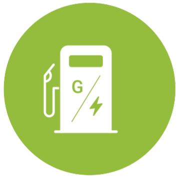 Standard hybrid fuel icon